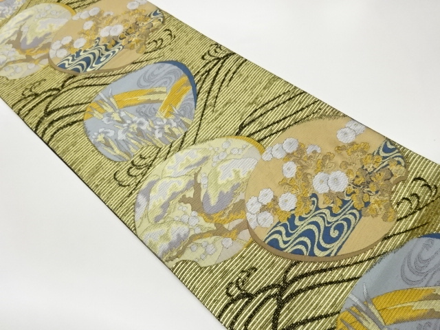 JAPANESE FUKURO OBI / WOVEN FLOWER